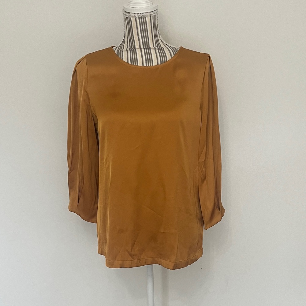 Karl Lagerfeld Women's Mustard Blouse